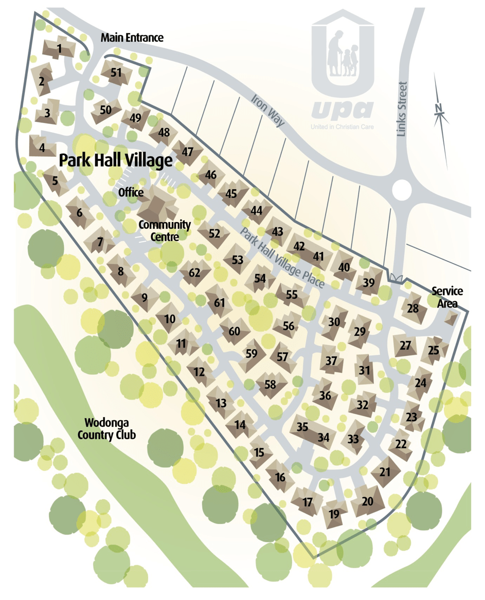 Lot map - Wodonga – Park Hall Village